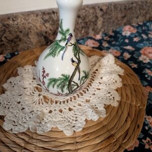 Elegant Japanese Cherry Blossom Bud Vase Stamped Hand Painted